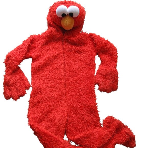 High quality Elmo costume with attached hood / headpiece. Size 2T and 3-4T avail - Picture 1 of 7